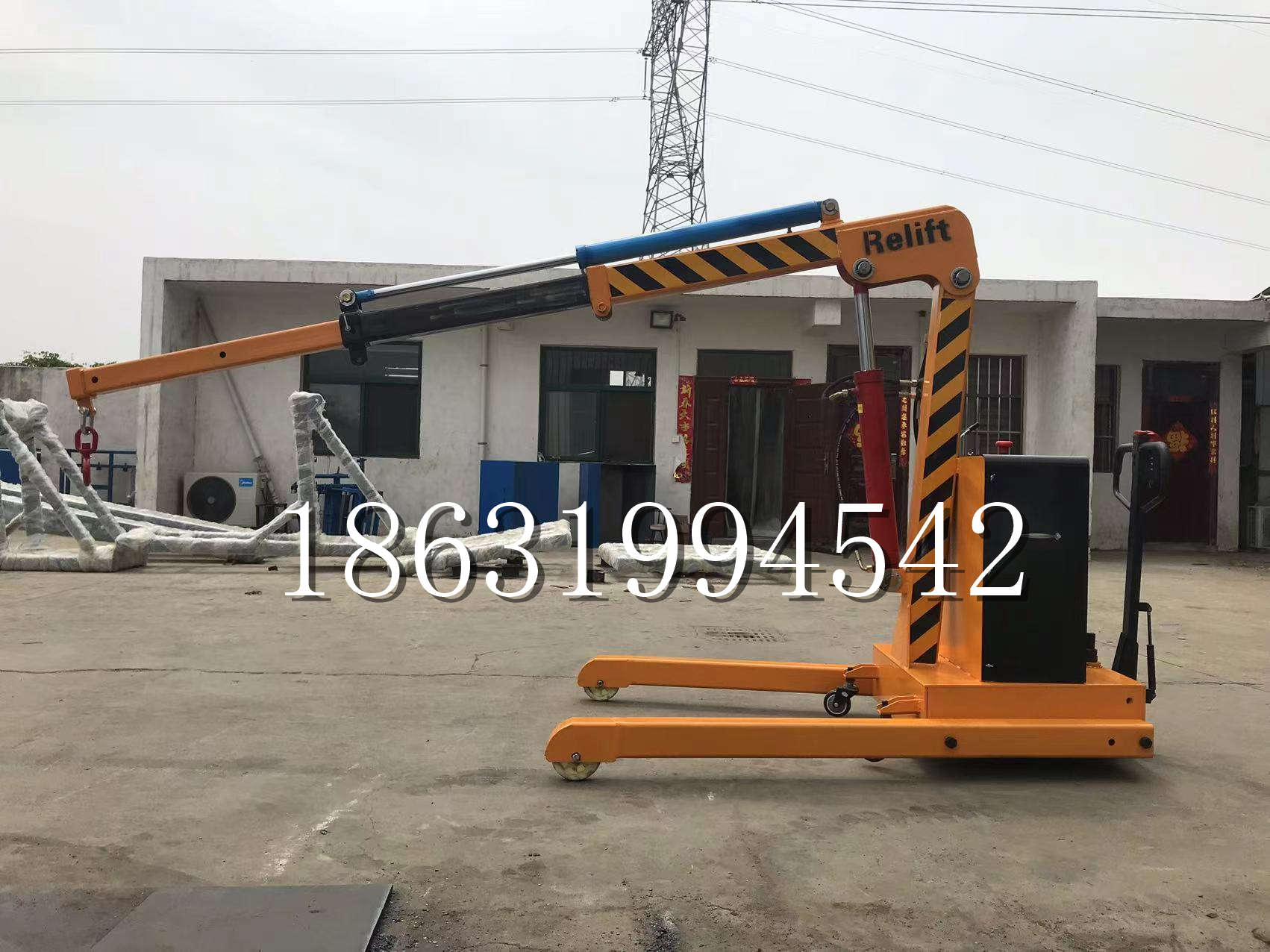 宣化区久征定做3吨三轮随车吊 农用园林绿化移树吊 平板工程用小吊机